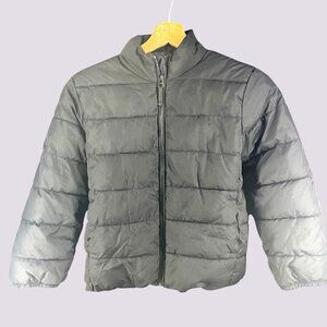 Place Black Puffer Jacket For Kids Size M 7/8 Made In Vietnam